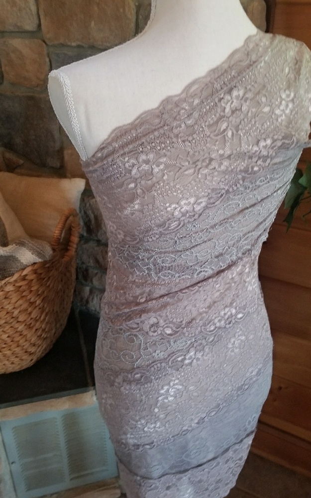 ☄☄☄Host Pick! ☄☄☄ Lace Mini Dress, One shoulder